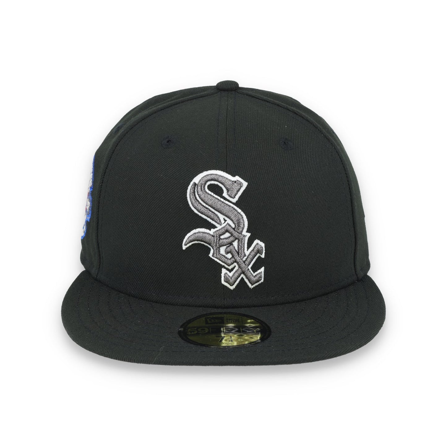 New Era Chicago White Sox 1917 World Series Side Patch 59FIFTY Fitted Hat-Metallic Grey/Black