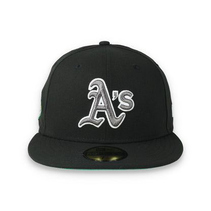 New Era Oakland Athletics 25th Anniversary Side Patch 59FIFTY Fitted Hat-Metallic Grey/Black
