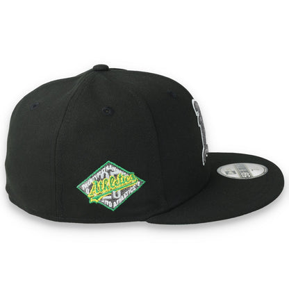 New Era Oakland Athletics 25th Anniversary Side Patch 59FIFTY Fitted Hat-Metallic Grey/Black