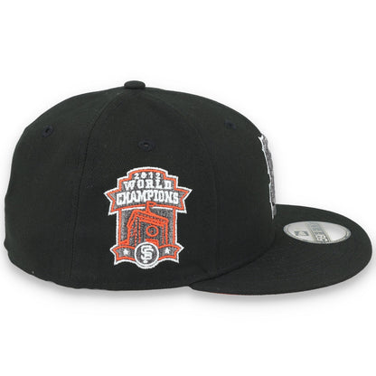New Era San Francisco Giants 2012 World Series Side Patch 59FIFTY Fitted Hat-Metallic Grey/Black