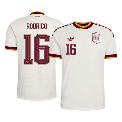 RODRIGO #16 Mens Spain World Cup Away Jersey 2026 - Player Version (Slim Fit)