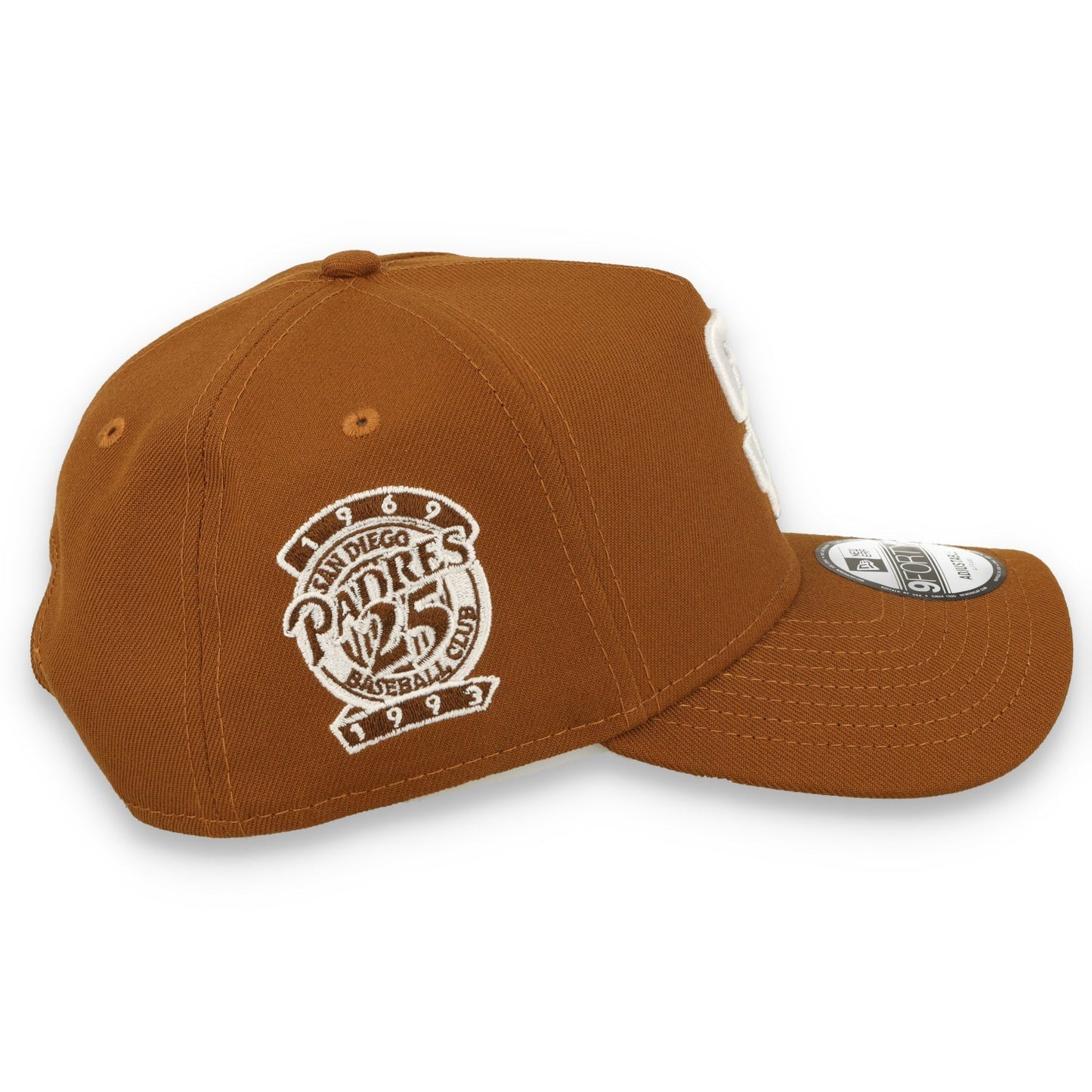 New Era San Diego Padres 25th Anniversary 9FORTY A-Frame Snapback Hat-Toasted Peanut