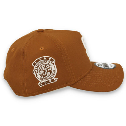 New Era San Diego Padres 25th Anniversary 9FORTY A-Frame Snapback Hat-Toasted Peanut