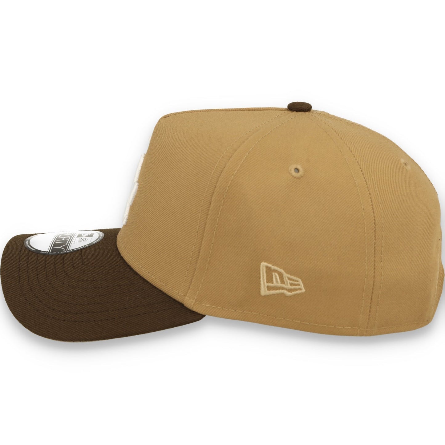 New Era Los Angeles Dodgers 40th Anniversary  9FORTY A-Frame Snapback Hat-Khaki/Burnt Wood