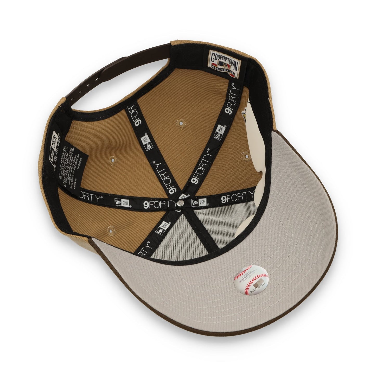 New Era Los Angeles Dodgers 40th Anniversary  9FORTY A-Frame Snapback Hat-Khaki/Burnt Wood
