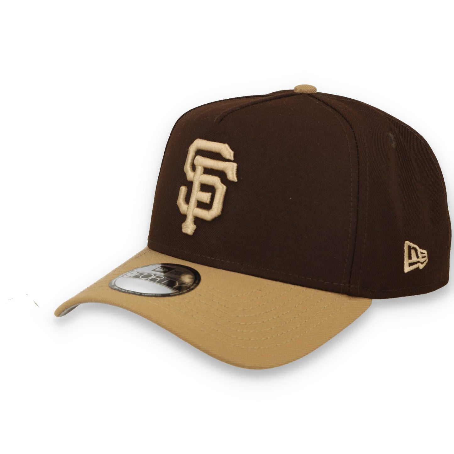 New Era San Francisco Giants ASG 2007 Patch 9FORTY A-Frame Snapback Hat-Burnt Wood/ Khaki