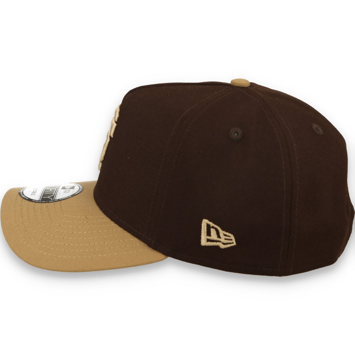 New Era San Francisco Giants ASG 2007 Patch 9FORTY A-Frame Snapback Hat-Burnt Wood/ Khaki