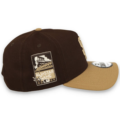 New Era San Francisco Giants ASG 2007 Patch 9FORTY A-Frame Snapback Hat-Burnt Wood/ Khaki
