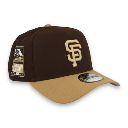 New Era San Francisco Giants ASG 2007 Patch 9FORTY A-Frame Snapback Hat-Burnt Wood/ Khaki