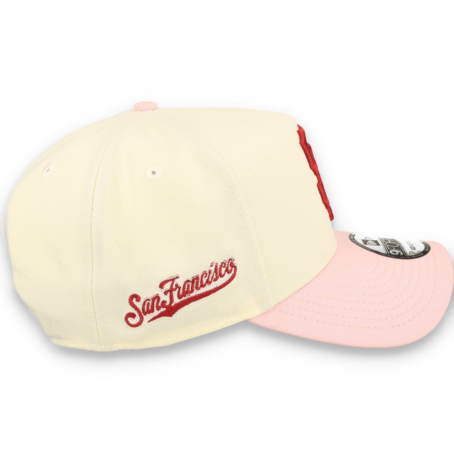 New Era San Francisco Giants Hearts 9FORTY A-Frame Snapback Hat-Chrome White