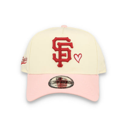 New Era San Francisco Giants Hearts 9FORTY A-Frame Snapback Hat-Chrome White