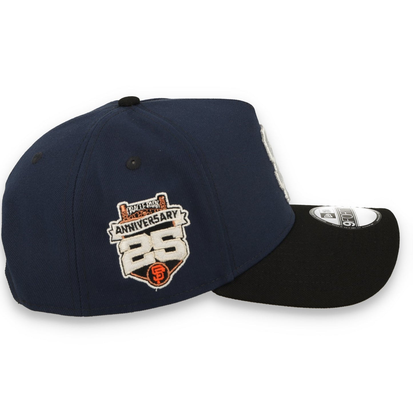 New Era San Francisco Giants 25th Anniversary  9FORTY A-Frame Snapback Hat-Oceanside Blue/Black