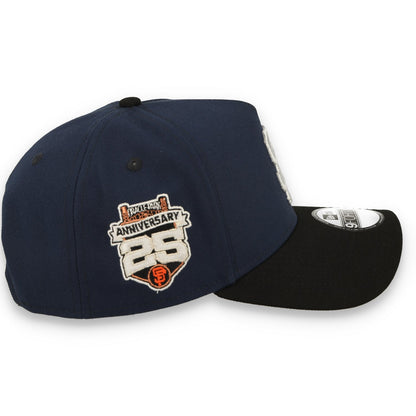 New Era San Francisco Giants 25th Anniversary  9FORTY A-Frame Snapback Hat-Oceanside Blue/Black