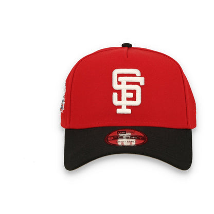 New Era San Francisco Giants 1989 Battle Of the Day 9FORTY A-Frame Snapback Hat-Scarlet/Black
