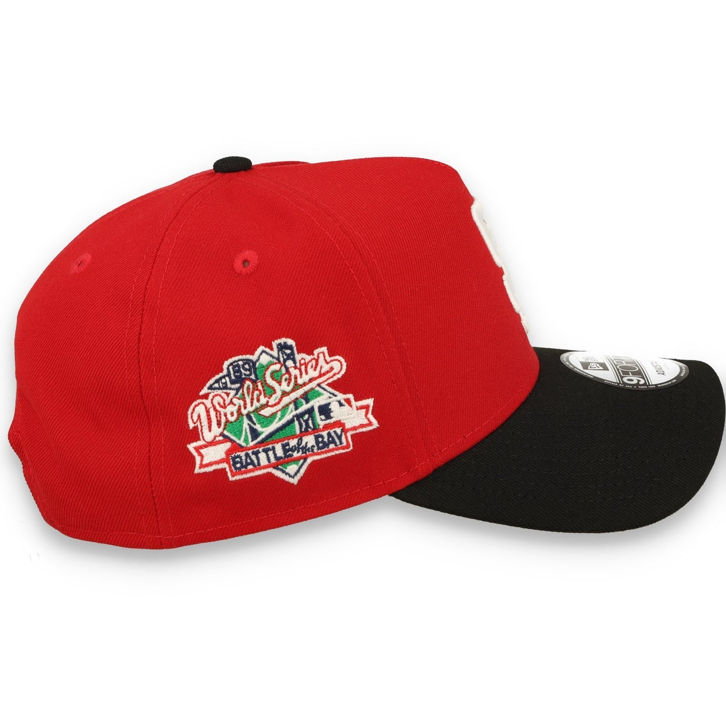New Era San Francisco Giants 1989 Battle Of the Day 9FORTY A-Frame Snapback Hat-Scarlet/Black