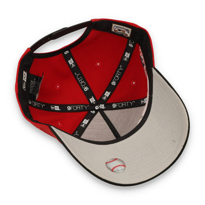 New Era San Francisco Giants 1989 Battle Of the Day 9FORTY A-Frame Snapback Hat-Scarlet/Black