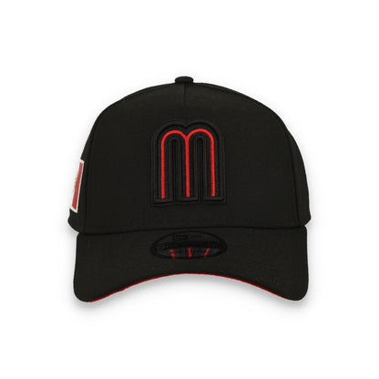 New Era Mexico WBC  9FORTY A-Frame Snapback Hat-Black/Red