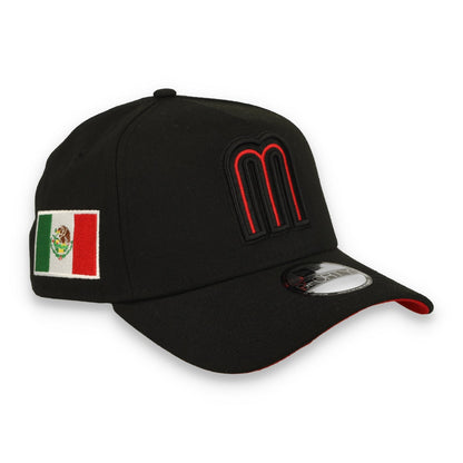 New Era Mexico WBC  9FORTY A-Frame Snapback Hat-Black/Red