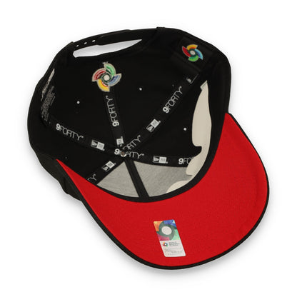 New Era Mexico WBC  9FORTY A-Frame Snapback Hat-Black/Red