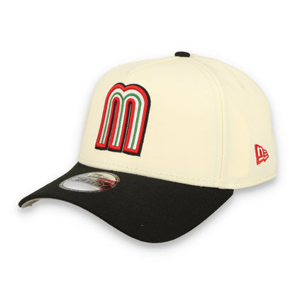 New Era Mexico WBC  9FORTY A-Frame Snapback Hat-WHITE/BLACK