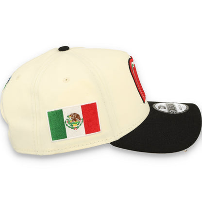 New Era Mexico WBC  9FORTY A-Frame Snapback Hat-WHITE/BLACK