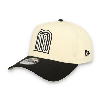 New Era Mexico WBC  9FORTY A-Frame Snapback Hat-Chrome/Black