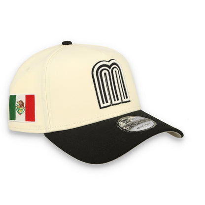 New Era Mexico WBC  9FORTY A-Frame Snapback Hat-Chrome/Black