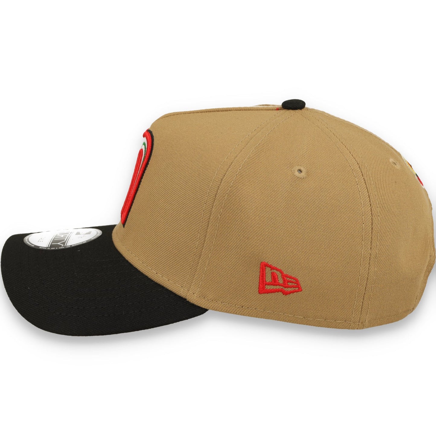 New Era Mexico WBC  9FORTY A-Frame Snapback Hat-Khaki/Black