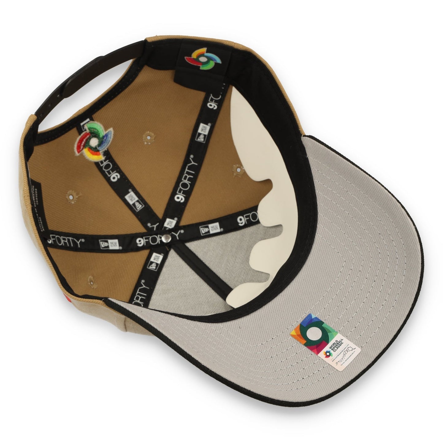 New Era Mexico WBC  9FORTY A-Frame Snapback Hat-Khaki/Black