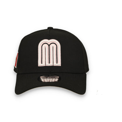 New Era Mexico WBC 9FORTY A-Frame Snapback Hat-Black/Pink