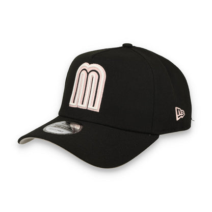 New Era Mexico WBC 9FORTY A-Frame Snapback Hat-Black/Pink