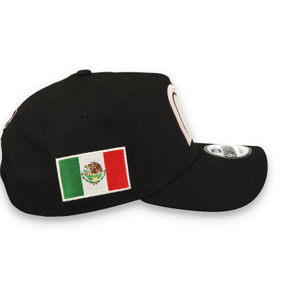 New Era Mexico WBC 9FORTY A-Frame Snapback Hat-Black/Pink