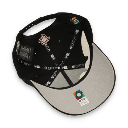 New Era Mexico WBC 9FORTY A-Frame Snapback Hat-Black/Pink