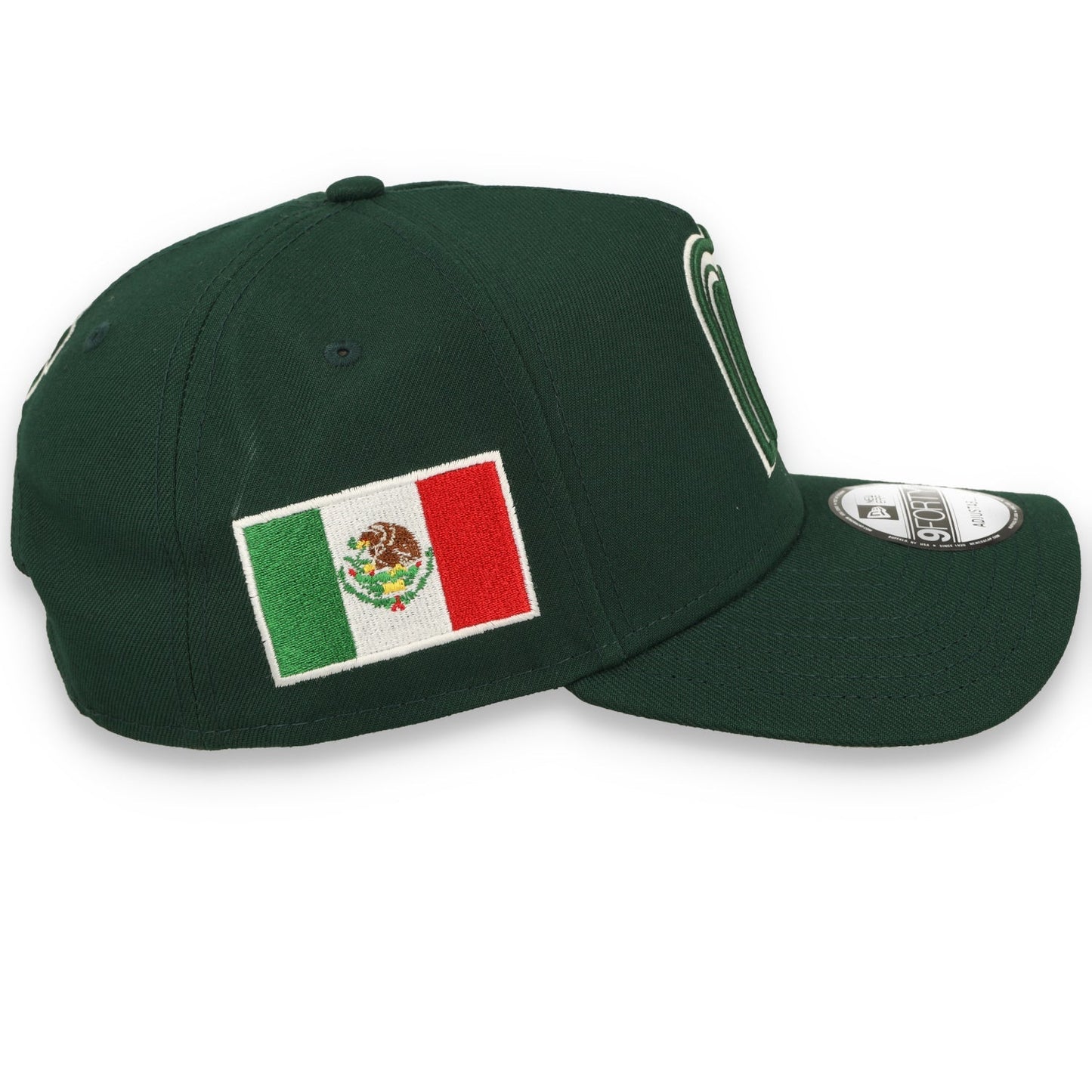 New Era Mexico WBC  9FORTY A-Frame Snapback Hat-Dark Green