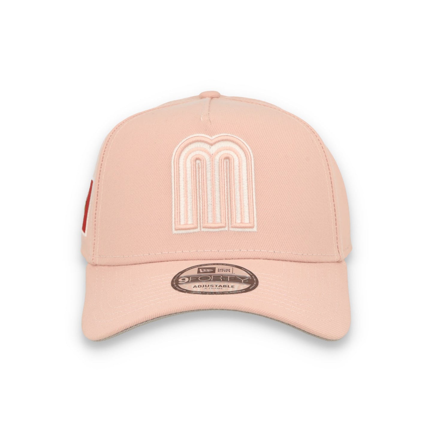 New Era Mexico WBC  9FORTY A-Frame Snapback Hat-Pink