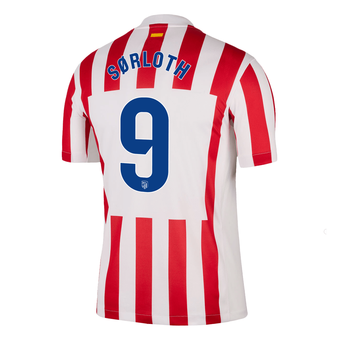 SØRLOTH #9 Mens Atletico Madrid Home Jersey 2025/26