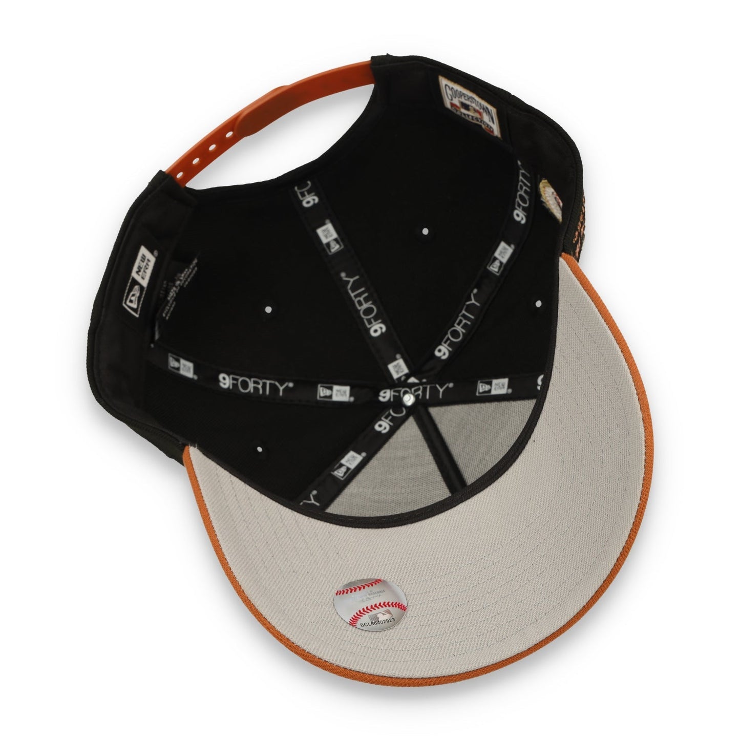 New Era San Francisco Giants Candlestick 9FORTY A-Frame Snapback Hat-Black/Earthy Brown