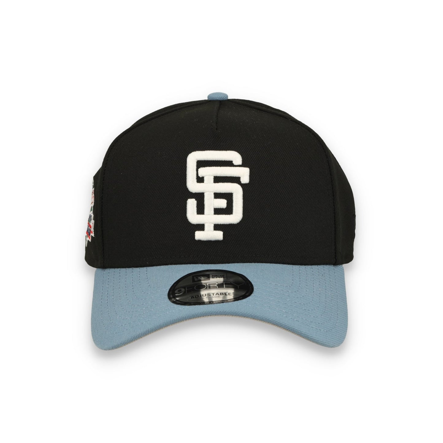 New Era San Francisco Giants Battle Of the Bay 9FORTY A-Frame Snapback Hat-Black/Faded Blue