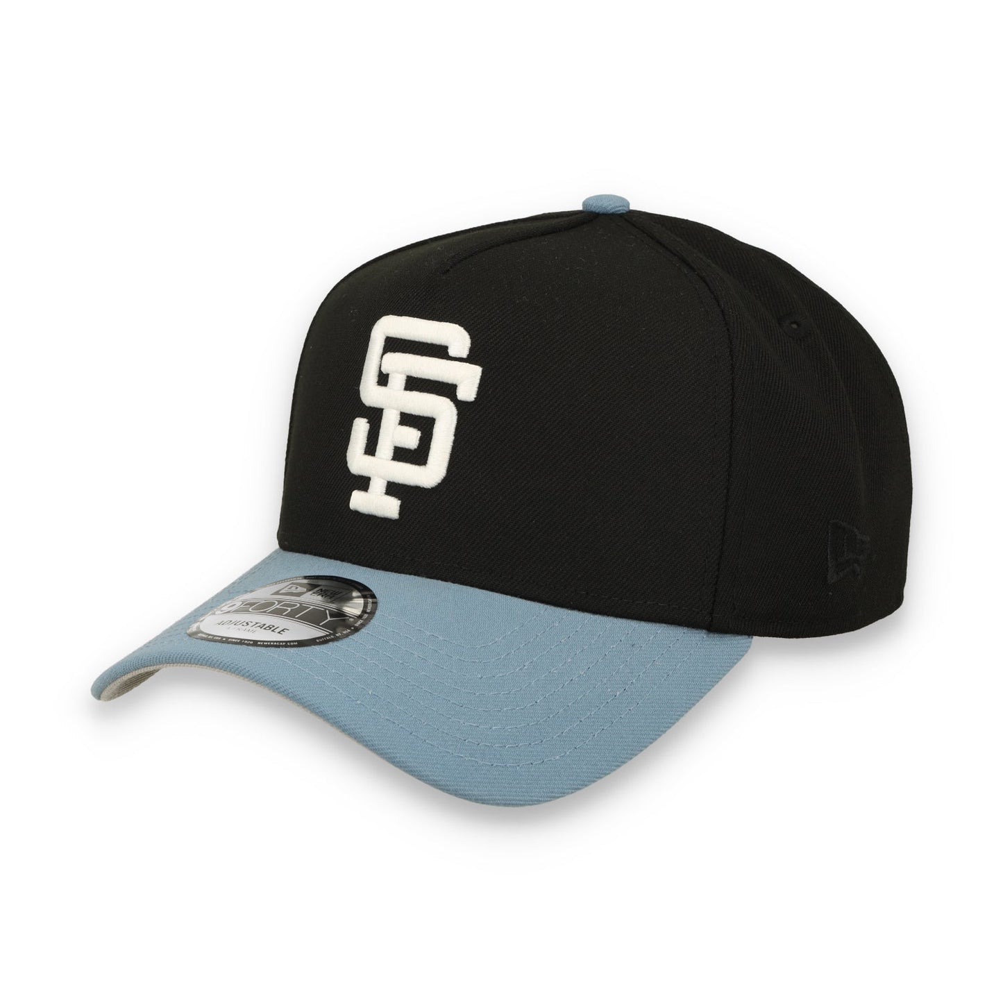 New Era San Francisco Giants Battle Of the Bay 9FORTY A-Frame Snapback Hat-Black/Faded Blue