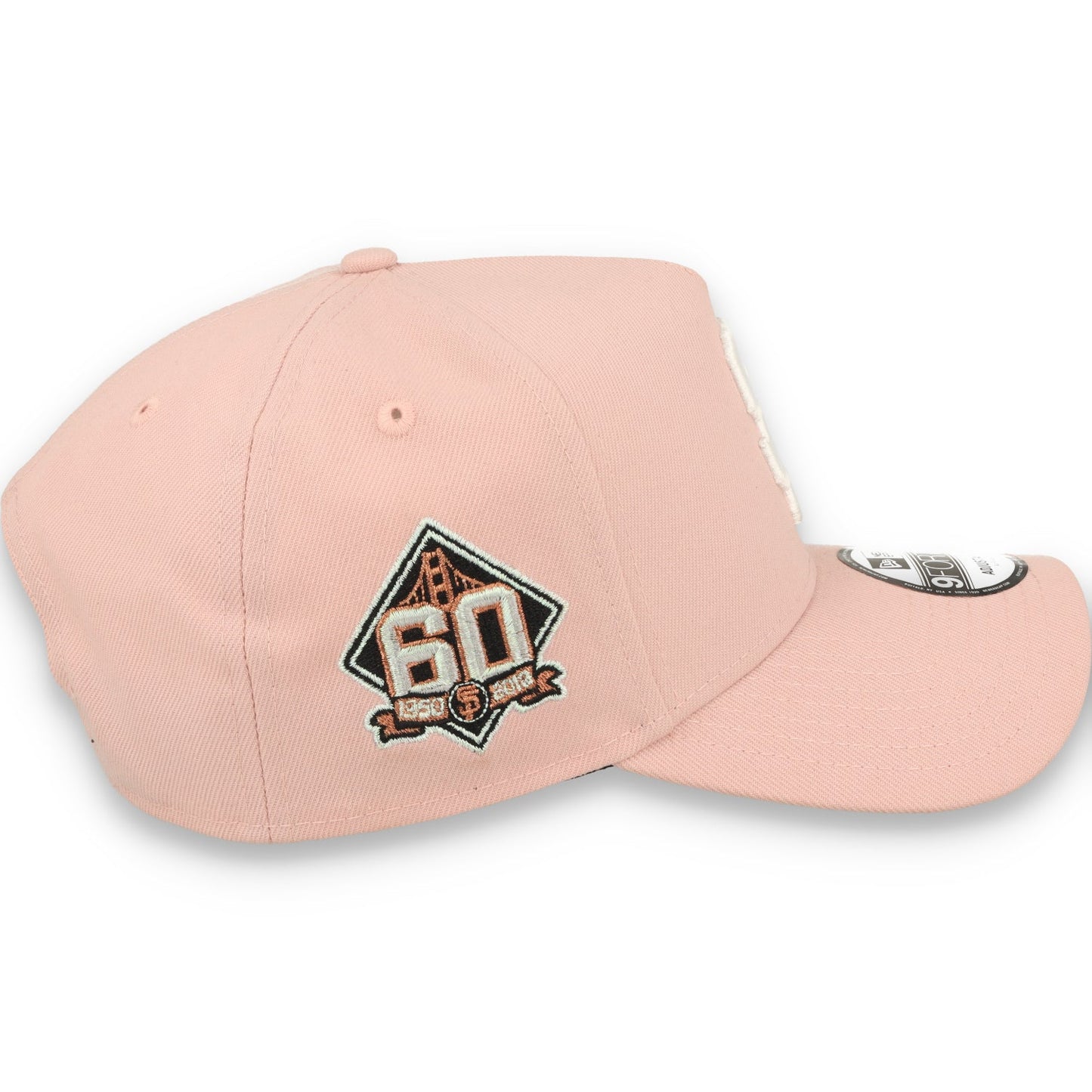 New Era San Francisco Giants 60th Anniversary  9FORTY A-Frame Snapback Hat-Pink Rouge