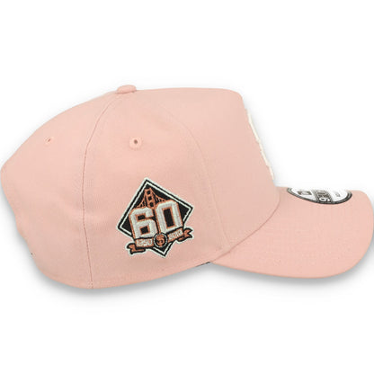 New Era San Francisco Giants 60th Anniversary  9FORTY A-Frame Snapback Hat-Pink Rouge