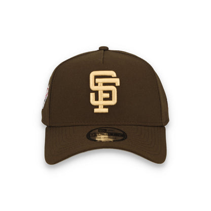 New Era San Francisco Giants 1989 World Series 9FORTY A-Frame Snapback Hat-Brown