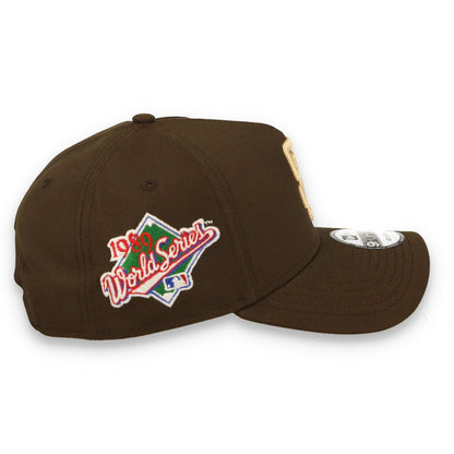 New Era San Francisco Giants 1989 World Series 9FORTY A-Frame Snapback Hat-Brown