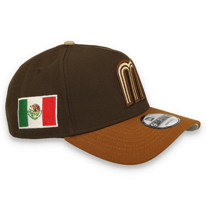 New Era Mexico WBC 9FORTY A-Frame Snapback Hat-Walnut brown