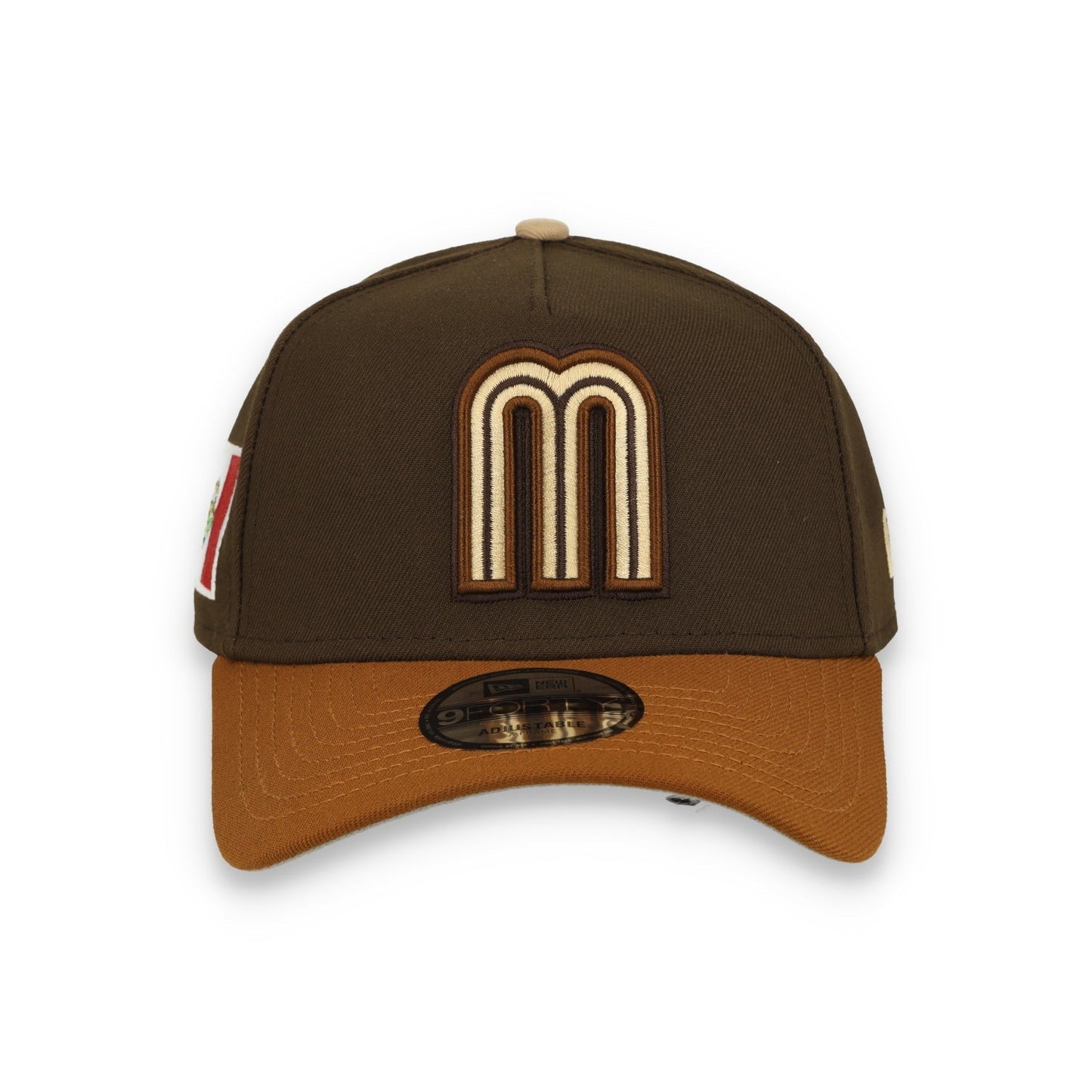 New Era Mexico WBC 9FORTY A-Frame Snapback Hat-Walnut brown
