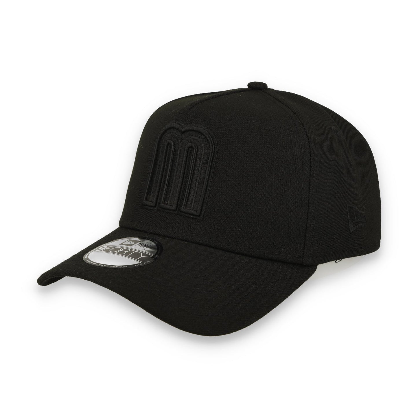 New Era Mexico WBC Black On Black 9FORTY A-Frame Snapback Hat-