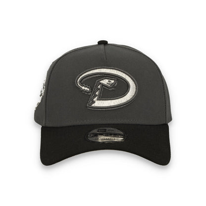 New Era Arizona Diamondbacks 25th Anniversary 9FORTY A-Frame Snapback Hat-Dark Gray/Black