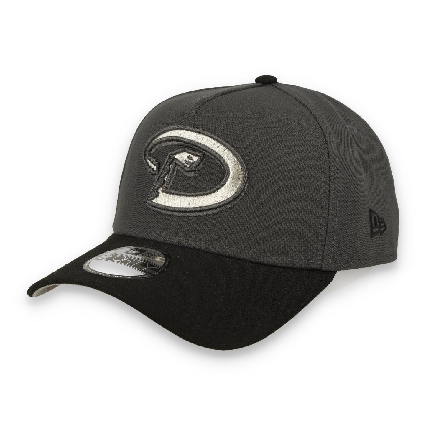 New Era Arizona Diamondbacks 25th Anniversary 9FORTY A-Frame Snapback Hat-Dark Gray/Black