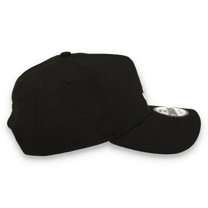 New Era Atlanta Brave 9FORTY A-Frame Snapback Hat-Black/White