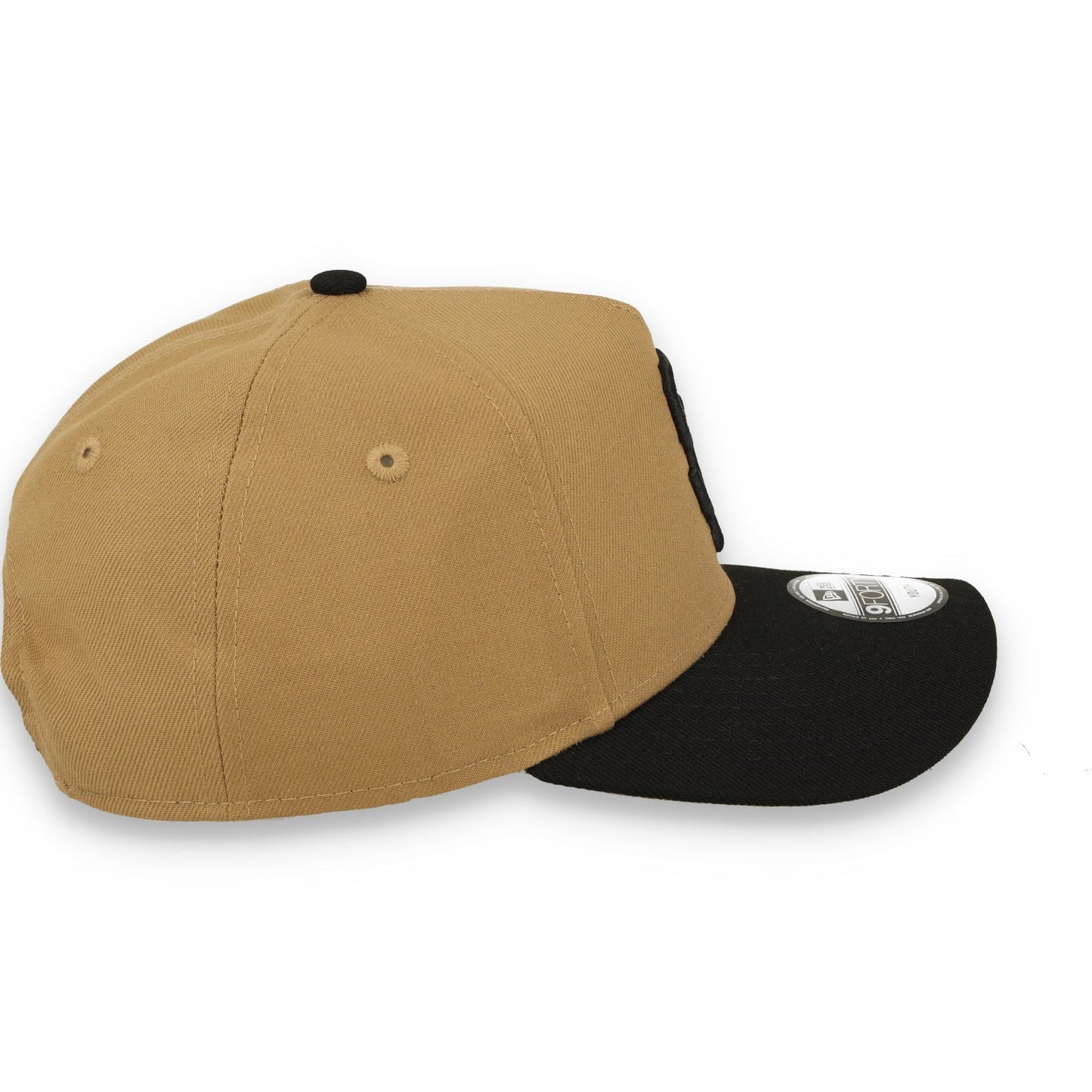 New Era Youth San Francisco Giants 9FORTY A-Frame Snapback Hat- Khaki Black